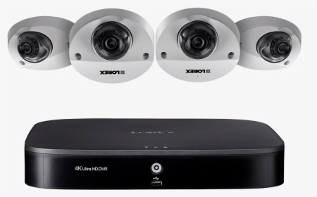 1080p Hd Surveillance System Featuring 4 Audio Cameras - Webcam, HD Png Download, Transparent PNG