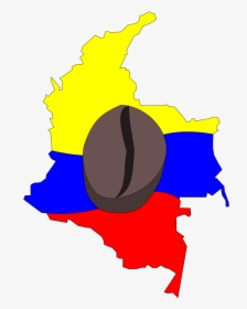 Transparent Math Clipart Transparent - Colombia Country Map Flag, HD Png Download, Transparent PNG