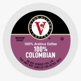 Victor Allen S Coffee K Cups, 100% Colombian Single - Circle, HD Png Download, Transparent PNG
