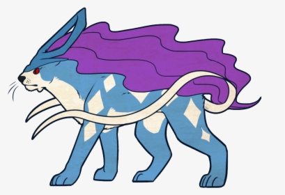 Day 19 - Suicune - Cartoon, HD Png Download, Transparent PNG