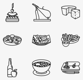 Spanish Food Icons, HD Png Download, Transparent PNG