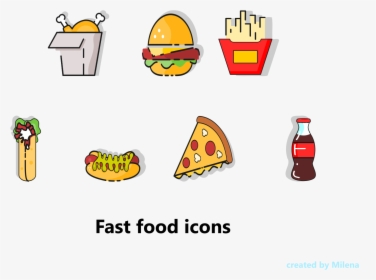Food Icons - Cartoon, HD Png Download, Transparent PNG