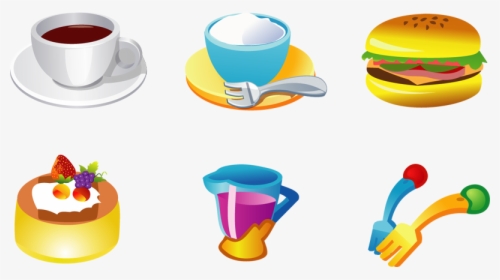 Food Icons Vector Material - Vector Food, HD Png Download, Transparent PNG