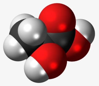 L-lactic Acid Molecule Spacefill - Lactic Acid Space Fill, HD Png Download, Transparent PNG