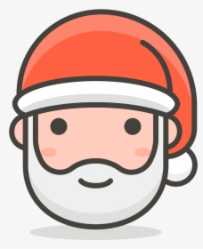 Santa Claus Emoji Png, Transparent Png, Transparent PNG
