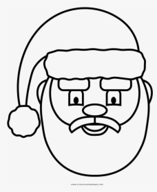 Santa Claus Coloring Page - Line Art, HD Png Download, Transparent PNG