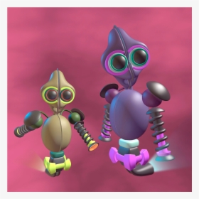 08 Robots Marcianos Beta 855 Y Beta 856 - Cartoon, HD Png Download, Transparent PNG