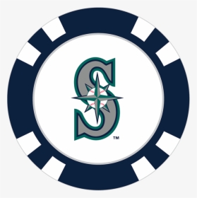 Seattle Mariners Poker Chip Ball Marker - Seattle Mariners, HD Png Download, Transparent PNG