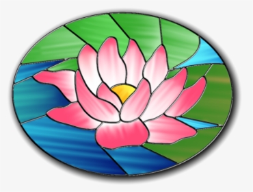 Osg 01 - Stained Glass Water Lily, HD Png Download, Transparent PNG