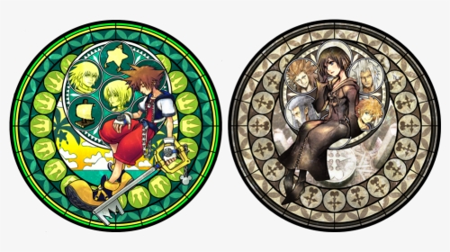 Stained Glass 5 6 Art - Kingdom Hearts Stained Glass Xion, HD Png Download, Transparent PNG