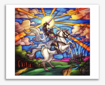 Stained Glass Knight Token Print - Knight Token Dominaria, HD Png Download, Transparent PNG