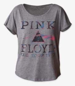 Women S Pink Floyd Us Tour 1972 Dolman T-shirt - Active Shirt, HD Png Download, Transparent PNG