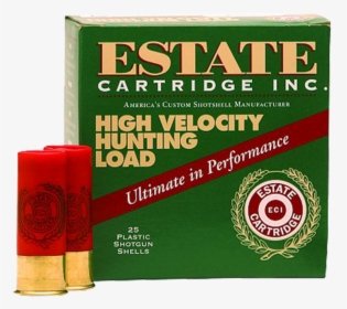 Estate 12 Gauge Ammunition High Velocity Hunting Loads - 20-gauge Shotgun, HD Png Download, Transparent PNG