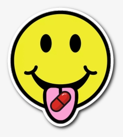 Red Pill Smiley Sticker - Smiley Pill, HD Png Download, Transparent PNG
