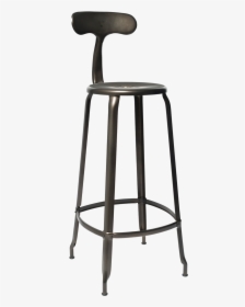 Chaise De Bar Industrielle Nicolle H80cm Coloris Acier - Chair Metal, HD Png Download, Transparent PNG