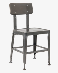 Indoor/outdoor Metal Chair In Black Finish For Home, - Wooden Restaurant Chair Designs, HD Png Download, Transparent PNG