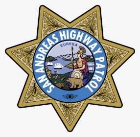 California Highway Patrol Badge , Png Download - San Andreas Highway Patrol Logo, Transparent Png, Transparent PNG