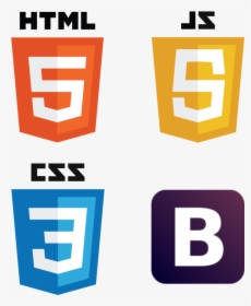Vector Javascript Html5 Css3 - Html Css Bootstrap Icon, HD Png Download, Transparent PNG