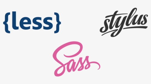 Three Popular Css Preprocessors Are Less, Sass, And - Less Sass Stylus, HD Png Download, Transparent PNG