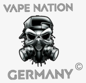 Vape Nation Germany - Gas Mask Vaping Logo, HD Png Download, Transparent PNG