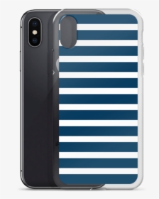 Navy And White Stripes Iphone Case - Mobile Phone Case, HD Png Download, Transparent PNG