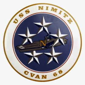 Uss Nimitz Crest 1975 - T Shirt Motive, HD Png Download, Transparent PNG