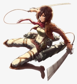 Clipart Library Mikasa Ackerman - Attack On Titan Mikasa Fanart, HD Png Download, Transparent PNG