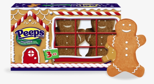 Gingerbread Men Marshmallows - Peeps Marshmallow Gingerbread Man, HD Png Download, Transparent PNG