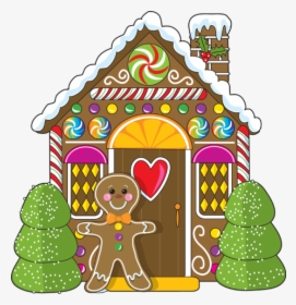 Gingerbread House - Clip Art Christmas Gingerbread House, HD Png Download, Transparent PNG