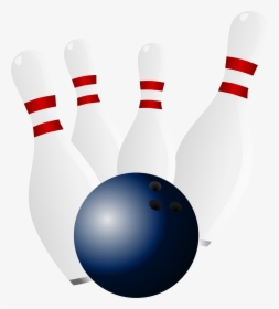 Bowling Pins And Ball Clip Art - Bowling Pins And Bowl, HD Png Download, Transparent PNG