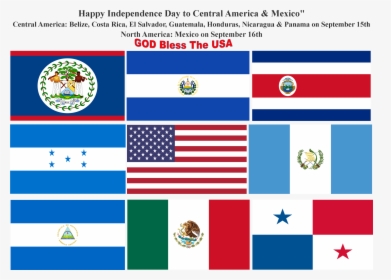 Belize Flag Clipart Belize Web Page Flag - Mexico Central America Flag, HD Png Download, Transparent PNG