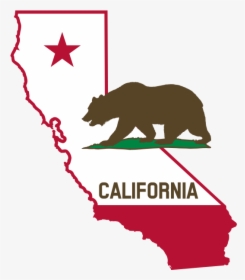 California Outline And Flag Solid - State Of California Logo, HD Png Download, Transparent PNG