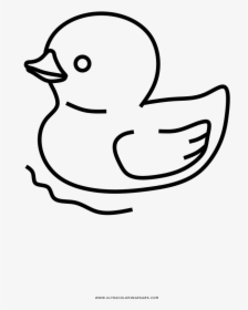 Rubber Ducky Coloring Page - Duck, HD Png Download, Transparent PNG