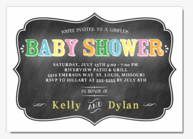 Chalkboard Baby Shower, HD Png Download, Transparent PNG