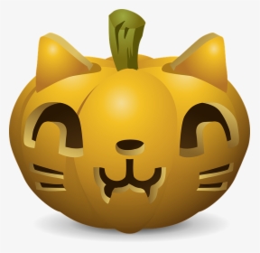 Cat Pumpkin Carving, HD Png Download, Transparent PNG