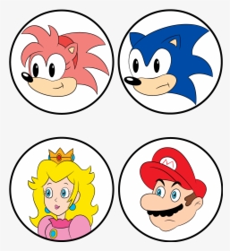 Sonic Vs Mario - Cartoon, HD Png Download, Transparent PNG