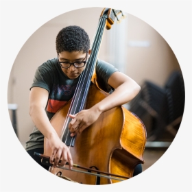 Student Practicing The Cello At The University Center - Composer, HD Png Download, Transparent PNG