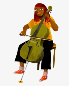 Cello Girl - Illustration, HD Png Download, Transparent PNG