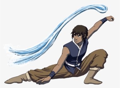 Picture Free Library Bender Drawing Water - Water Bender Png, Transparent Png, Transparent PNG