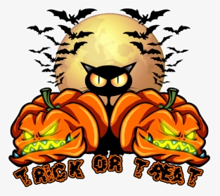 Visit Above Artistic To See This Trick Or Treat Design - Halloween Clip Art, HD Png Download, Transparent PNG