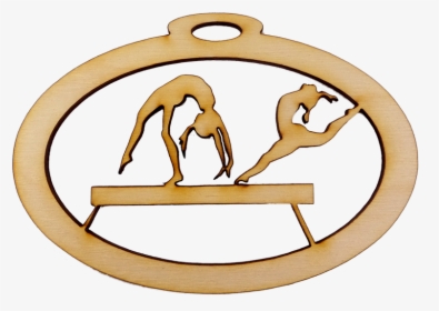 Balance Beam Gymnast Ornament - Hurdling, HD Png Download, Transparent PNG
