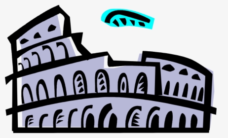 Rome Clipart Amphitheatre - Colosseum, HD Png Download, Transparent PNG