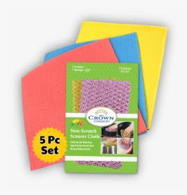 Non Scratch Scourer And Sponge Cloth Set - Paper, HD Png Download, Transparent PNG