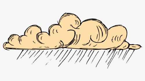 Vintage Cloud Drawing 3 - Cartoon, HD Png Download, Transparent PNG