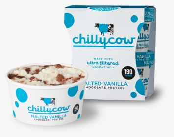 Malted Vanilla Chocolate Pretzel - Chilly Cow Cookie Dough Ice Cream, HD Png Download, Transparent PNG