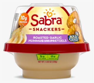 Sabra Story - Sabra Garlic Hummus And Pretzels, HD Png Download, Transparent PNG