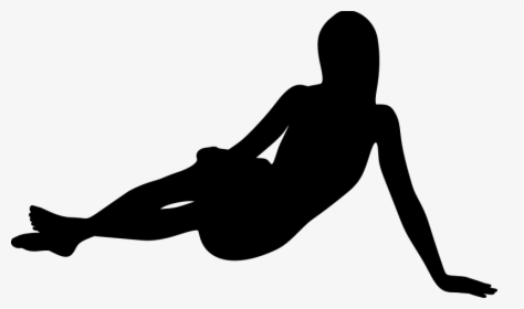Woman Lying - Woman Lying Silhouette Png, Transparent Png, Transparent PNG