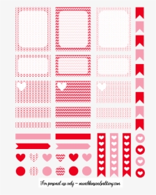 Valentines Erin Condren Life Planner Free Printable - Art, HD Png Download, Transparent PNG