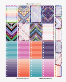 - Aztec Planner Stickers Free Printable , Png Download - Sticker, Transparent Png, Transparent PNG