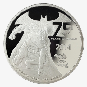 2014 $5 75 Years Of Batman - 75th Anniversary Batman Silver Coin, HD Png Download, Transparent PNG
